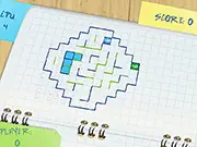 Square It! free dots and boxes game online, play classic strategy game, draw lines to complete squares on PlayArcadeHub