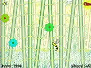 Bee Save Flowers free online arcade game where a bee catches falling colorful flowers to save them on PlayArcadeHub