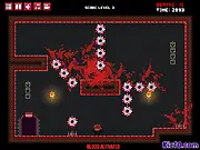 I Am The Ninja free online game screenshot, ninja character wall jumping over spikes, platformer game challenges