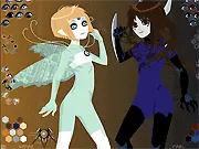 Screenshot of R.A.E.L. and D.A.N.A.E., two characters standing together, symbolizing their powerful, unstoppable collaboration in the free online game.