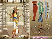 Egyptian Princess Dress Up free online game screenshot - styling ancient Egyptian royal fashion with historical clothes and accessories