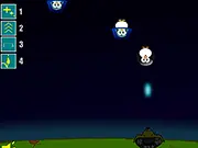 Penguins From Space! free shooter game, play online penguin shooting game, blast shielded enemies on PlayArcadeHub