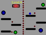 Ball free online physics puzzle game aiming for blue portal PlayArcadeHub