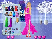Screenshot of Natural Beauty Dress Up Online showing a character in an elegant evening dress