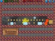 Super Metal Ball online free arcade game screenshot showing the metal ball jumping to avoid spikes and collect powerups