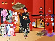 Play Flower Kimono Dressup free online Japanese fashion game
