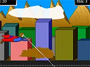 Play Ameriman free online arcade shooter; shoot vehicles and dodge flying bottles on PlayArcadeHub