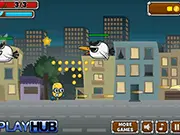 Heroes in Super Action Adventure free online game, Evil Cat and Evil Bird, superhero action, play arcade hub