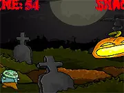 SnackOlantern game free online, hungry jack-o'-lantern consuming kids, Halloween arcade game on PlayArcadeHub