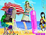 Play Beach Dance Dress Up free online summer fashion and style game