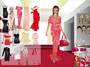 Screenshot of Orris Trend Costumes game showing a beautiful lady wearing a creative, fashionable and trendy outfit with unique accessories