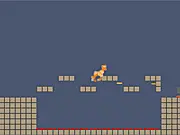 Play Levolution free online platformer game on PlayArcadeHub | Screenshot showing a character jumping over a spinning saw blade.