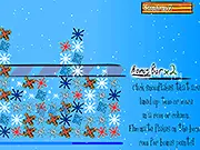 Screenshot of the Flakes free online puzzle game showing rows of colorful snowflakes being clicked