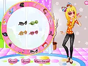Fashion Love game screenshot showing a female character being dressed in a stylish, custom-made outfit for a special event. Play the free online dress-up game.