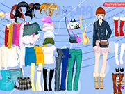 Hajra Dressup free online game cute outfits fashion styling character makeover PlayArcadeHub