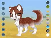 Kitten Maker v2 game screenshot, design adorable kittens with custom ears, faces, tails, colors, and patterns, free online cat creator