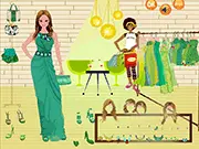 Green House Fashion Dressup free online game green motif outfits style clothes PlayArcadeHub