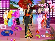 Modernized Kimono free online dress up game Japanese traditional attire fashion PlayArcadeHub