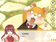 Anicon Animal Complex Demo visual novel game online, Clena meets human boys who can transform into animals, play free otome game