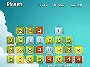 Play Eleven free online math puzzle game by matching blocks that add up to eleven