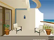 Balcony Escape free online puzzle game screenshot, find 5 keys to escape