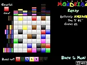 Play Mondrian free online logic puzzle game with colored blocks and numerical hints
