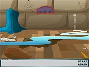 Screenshot of the 'Pyramid Escape' online game showing a dark tomb interior with ancient Egyptian hieroglyphs on the walls and a puzzle mechanism