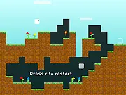 Under Soul game screenshot, cube character on a peaceful journey, free online puzzle adventure game, reunite the Cube with its Soul