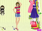 A Colorful Season free online dress up game with beautiful dresses and exciting backgrounds on PlayArcadeHub