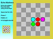Echo Madness game screen showing directional arrows for memory challenge game free online