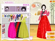 Lunar New Year Korean Hanbok traditional dress up game free online