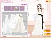 Play Dream Bride free online dress up game – Style a cute little bride with beautiful gowns and accessories for her perfect wedding