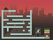 Money Run free online impossible runner game screenshot, challenging platformer game on PlayArcadeHub