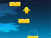 Bouncy Magic Stones platformer jumping game, jump over floating magic stones, use boosters to go high, play free online game
