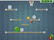 Zombies Love Cheese free online physics puzzle game, feeding cheese to zombies