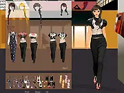 Mimi Fashion Collection free online dress-up game screenshot showing a selection of elegant formal professional wear for women