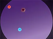 RADIUS online game screenshot, play free physics puzzle, control all balls simultaneously, spatial coordination game