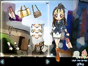 Shanghai Street Fashion free online dress-up game screenshot showing a trendy model wearing a stylish outfit for a photoshoot