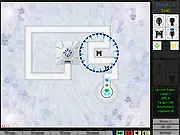 Play Silver Maze tower defense game free online, building and upgrading turrets, base defense strategy game