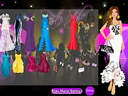 Party Style Dress online game screen, selecting the perfect glamorous dress for the party event on PlayArcadeHub