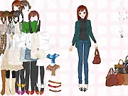Dressup Barbarla online fashion game screen, helping Lady Barbara choose clean and fashionable clothes on PlayArcadeHub