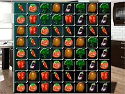 Vegy Crush free online Match-3 puzzle game, classic vegetable matching game