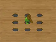 Caterpillar Smash free online game, play classic whack-a-mole with a mallet