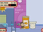 Spuds Zone free online side-scrolling action game screenshot, showing a potato character shooting a freeze ray gun on PlayArcadeHub