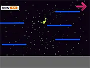 Play Dino in Space free online platformer game with a cute dinosaur hero