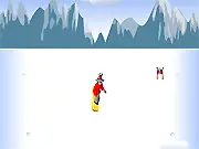 Boarderline free online snowboarding game, extreme downhill skiing and jumping