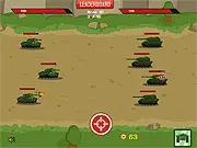 Tank Biathlon action game with tank squad destroying obstacles and upgrading units, play free online