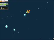 Galaxy Explorer free online game, upgrading a planet and mining colorful gems in space