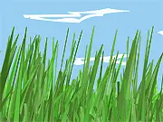 Extreme Grass Cutting free online game, a lawnmower cutting grass in a top-down view