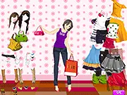 Sale Off Season Dress Up free online fashion game screenshot, styling clothes and dresses on PlayArcadeHub